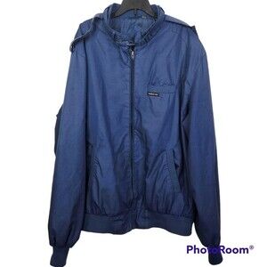 Members Only Mens Classic Iconic Racer Full Zip Jacket Size XLT